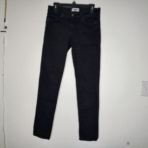Paige Women's Black Skyline Skinny Jeans Sz 28 Stretch Low Rise